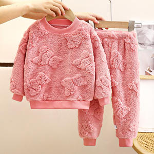 Ensemble de pyjamas décontractés pour enfants, chaud, automne-hiver, vêtements d'intérieur épais pour garçons, <span class=keywords><strong>velours</strong></span>, sélection rigoureuse - Product Image 2