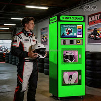 Machine de nettoyage de casques de moto sans eau, distributeur automatique de nettoyage de casques, 6 parfums
