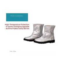Bottes de sécurité ignifuges résistantes à la chaleur, anti-brûlure haute température, isolées en feuille d'aluminium, pour l'industrie pétrochimique