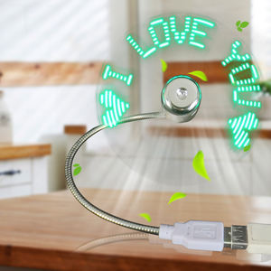 Ventilador LED con Mensaje Personalizado USB para Decoración de Bodas y Fiestas - Product Image 3