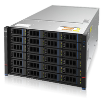 Servidor 4U con CPU Dual AMD Epyc 9004/9005 y Memoria de 32xDDR5, 36xSATA/SAS 3.5' HDD y 10 Tarjetas Aceleradoras PCIe5.0 y Servidor en Rack