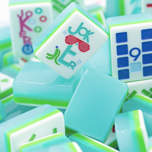Ocean Blue Myfairmahjong, la Serie Play, <span class=keywords><strong>Mahjong</strong></span> Moderno de Lujo de Doble Cara Tallado, para Reuniones de Amigos, Venta al por Mayor y al Detal - Product Image 4