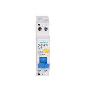 Sản phẩm điện áp thấp RCBO mỏng 30mA dư thiết bị hiện tại với bảo vệ hiện tại 18mm RCBO ngắt mạch - Product Image 1