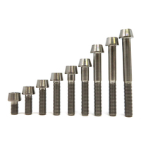 M3 M4 M5 M6 M8 M10 10 15 20 25 30 35 40 45 50 55 60mm TC4 Allen kunci sekrup lancip kerucut kepala soket baut Titanium