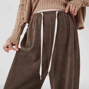 Pantalons <span class=keywords><strong>de</strong></span> maternité à jambes larges adaptés à la <span class=keywords><strong>grossesse</strong></span> précoce, doublés en polaire et épaissis, pantalons d'extérieur - Product Image 2