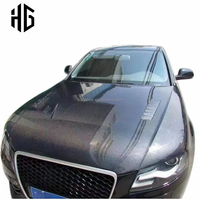Capot de voiture pour Audi A4 S4 RS4 B8 B9, compatible avec Audi A4 B9 B9.5 2017-2022, en fibre de carbone, pare-chocs avant, capot moteur, autres pièces de carrosserie
