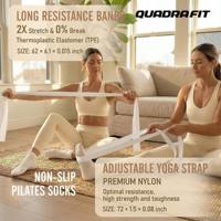 Accessoires de Fitness en Gros Unisexe Kit d'Accessoires de Pilates Chaussette de Pilates Bande de Résistance en Tissu de Gym Bloc de Yoga Anneau de Pilates