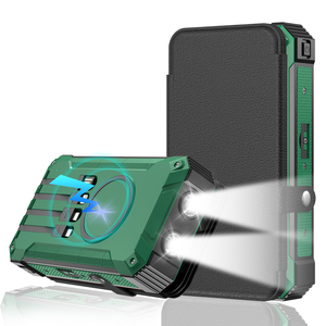 Chargeur solaire extérieur étanche double USB avec chargeur magnétique sans fil PD22.5W à charge rapide, grande capacité, pour téléphone d'<span class=keywords><strong>urgence</strong></span> - Product Image 1