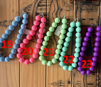 Collier ras du cou tendance pour femme, perles en acrylique brillantes de 20 mm, grosses perles de couleur bonbon, style hawaïen, sexy, cadeau