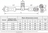 Peredam Getaran Kabel Spiral Tipe Gabungan untuk Perlindungan Saluran Udara, Spacer Peredam untuk Pemasangan Saluran Listrik