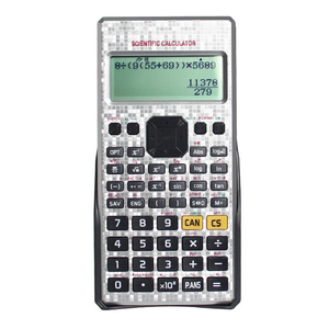 Calculatrice scientifique électronique multifonctionnelle pour étudiants avec écran LCD à 2 lignes, 12 chiffres, 240 fonctions, en plastique, à piles - Product Image 5