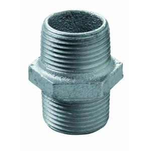 Accesorios de alta presión Pezones chapados en zinc-3/8 \ "Acero al carbono Acero inoxidable Cobre CPVC BSPT Roscas NPT para productos químicos - Product Image 2