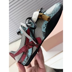 Vintage Leather Removable Pinwheel Tassel <b>Soft</b> Comfortable All Match Daily Casual Designer Sneakers for Women Flat <b>Shoes</b> - Product Image 4