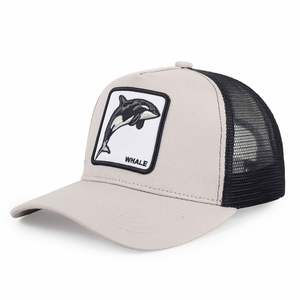 Gorras Trucker de Malla de 5 Paneles Personalizadas al por Mayor con Parche Bordado de Animales, Gorra de Béisbol - Product Image 4