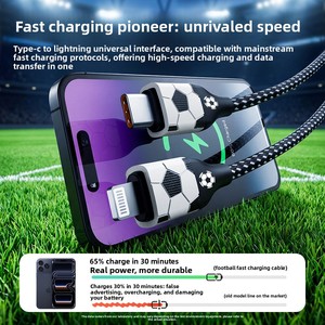 Câble de charge rapide et de données tressé de type C (PD) de 1M, <span class=keywords><strong>2M</strong></span>, 3M pour iPhone 15/16/17 Pro Max - Product Image 2