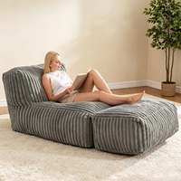 Fauteuil paresseux transfrontalier AliExpress en mousse compressée, pouf décontracté individuel amovible