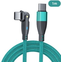 1M 20V 3A 60W 180 Derajat Putar Jalinan Nilon Usb Tipe-c Ke Tipe C 60W Pengisian Cepat Pengisian Kabel Data Usb