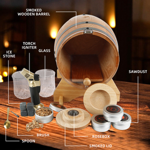 Luxury Cocktail <strong>Smoker</strong> Infuser Kit with Luxury Flashlight, Custom Wood Chips &amp; Custom Wooden <strong>Whiskey</strong> <strong>Smoker</strong> - Product Image 2