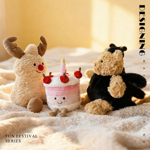 Peluche Ragno Nero di Halloween all'Ingrosso, Bambola con Grandi Occhi, Imbottita in Cotone Poliestere e PP, Decorazione per Feste e Casa - Product Image 4