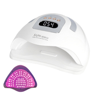 Lampe à ongles UV LED professionnelle 380W SUN X23 MAX - Séchoir à ongles de la plus haute puissance pour tous les gels avec capteur intelligent et poignée portable