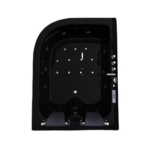Baignoire de massage acrylique autoportante moderne et confortable à deux places avec appui-tête double et lumière LED <span class=keywords><strong>Jacuzzi</strong></span> - Product Image 2