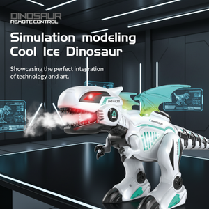 Dinosaure interactif à pulvérisation avec modes programmables, queue oscillante et éclairage nocturne - La technologie rencontre le plaisir préhistorique - Product Image 1