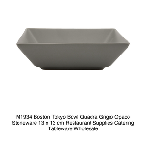 โบสตัน / โตเกียว สแควร์ โบวล์ 13 × 13 ซม. สโตนแวร์สีเทาด้าน M1934 - Product Image 2