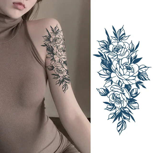 Wholesale temporary tattoo Sticker Waterproof Semi Permanent Tattoo Last Up 1-2 Weeks