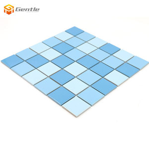 <span class=keywords><strong>Carrelage</strong></span> mosaïque en céramique bleu mélangé, pour <span class=keywords><strong>piscine</strong></span>, 6mm, pour salle de bain, 306x306mm, <span class=keywords><strong>prix</strong></span> de gros - Product Image 2