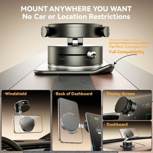 2025 New Phổ Mạnh Mẽ Từ Xe Người Giữ Điện Thoại Có Thể Gập Lại Thiết Kế 360 ° Có Thể Điều Chỉnh Chân Không Núi Cho Xe Bàn Phòng Tắm - Product Image 2