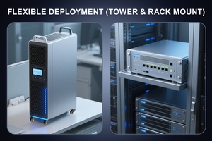 Máy chủ trung tâm dữ liệu 220VAC 1kVA 900W 600wh LiFePO4 pin trực tuyến up cung cấp điện liên tục up hệ thống - Product Image 2