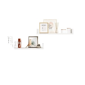 Wall Mounted <b>Shelf</b> Rectangle Multipurpose Storage Rack For Home Living Room Bookshelf <b>Display</b> <b>Unit</b> - Product Image 5