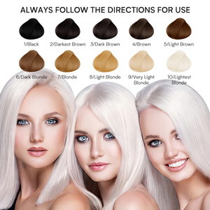 Crema Decolorante per Capelli Professionale a Base di Erbe, Livello 9, Alta Qualità, 500G, <span class=keywords><strong>Senza</strong></span> <span class=keywords><strong>Ammoniaca</strong></span>, Copre i Capelli Grigi - Product Image 6