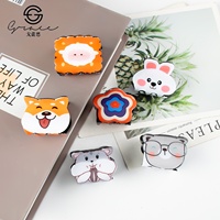 Vente en gros usine : Pince à cheveux griffe pour femmes, motif animaux de dessin animé mignons (lapin, chiot), pour coiffures chignon ou queue de cheval, avec logo personnalisé