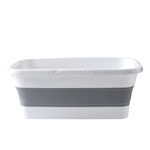 Collapsible Folding Bucket Portable Thickened Plastic <b>Mop</b> Bucket For Floor <b>Cleaning</b> And Wringing - Product Image 5