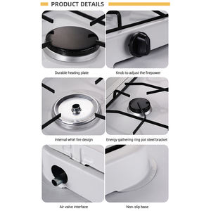 Table <span class=keywords><strong>de</strong></span> <span class=keywords><strong>cuisson</strong></span> à <span class=keywords><strong>gaz</strong></span> multifonctionnelle en métal bon marché Cuisinière à <span class=keywords><strong>gaz</strong></span> 4 brûleurs Cuisine avec couvercle - Product Image 4