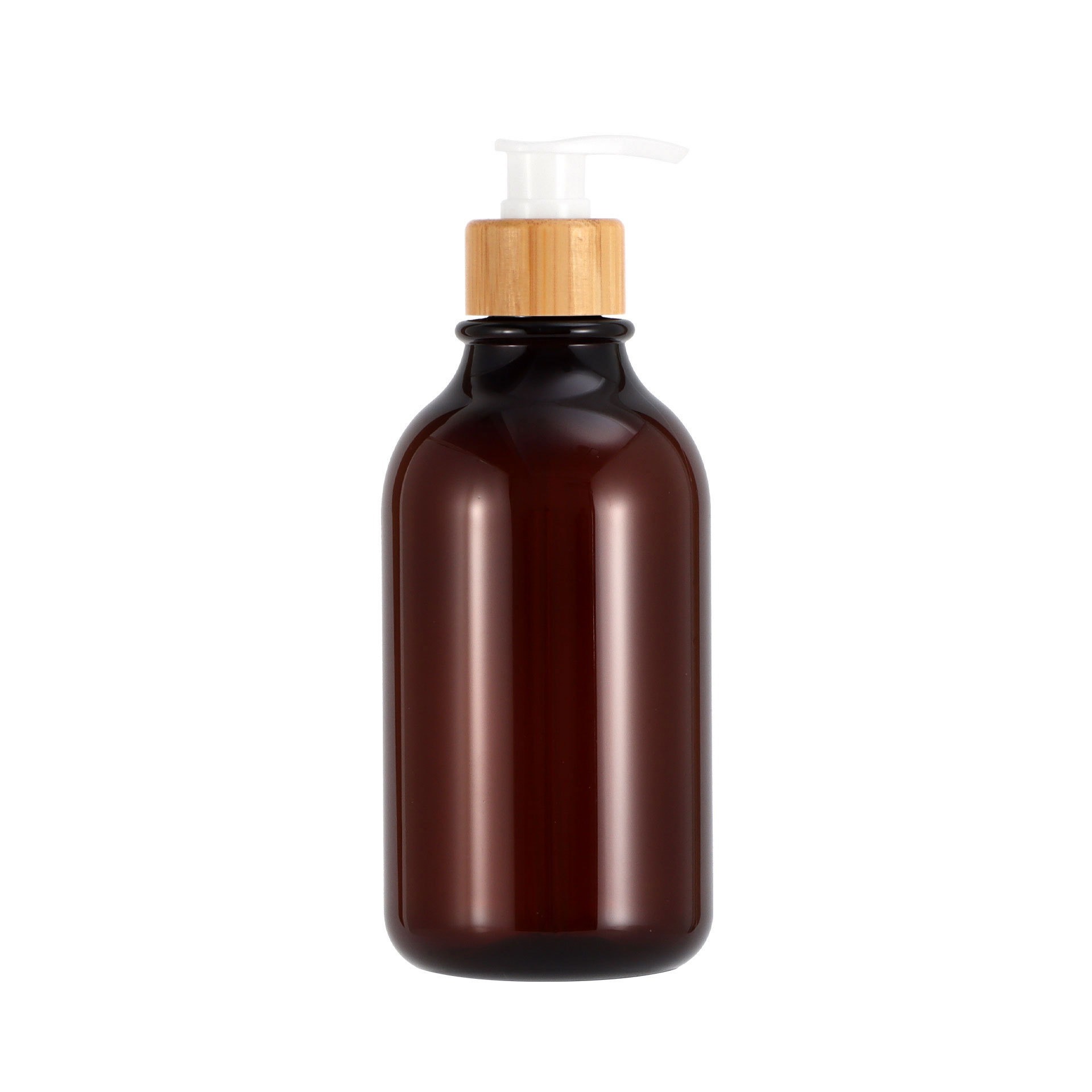 Bouteille de thé brillante + pompe en bambou blanc