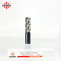 Fraise à queue ZANHO à 3 cannelures en carbure revêtu DLC pour aluminium - Fraise plate CNC haute vitesse en pouces pour routeur