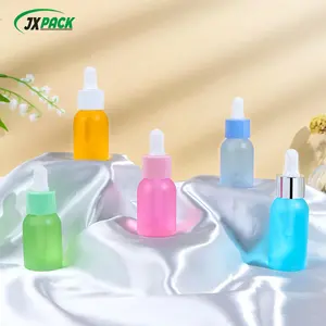 त्वचा की देखभाल सीरम के लिए ड्रॉपर बोतल सार लोशन बोतल कॉस्मेटिक पैकेजिंग की बोतलें पीईटी प्लास्टिक 30 40 50 60 100ml स्पष्ट प्लास्टिक
