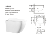 Prix bas de tout nouveau sanitaire WC et lavage Besaan suspendu flottant ensemble de toilette salle de bain tenture murale toilette blanc