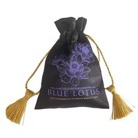 Sacs en satin personnalisés avec logo, pochettes d'emballage pour bijoux, sacs à cordon pour bijoux, sacs cadeaux en satin de soie – Vente chaude