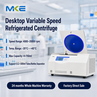 Centrifugeuse de laboratoire réfrigérée à vitesse variable pour tubes micro de 0,2 ml et 0,5 ml jusqu'à des flacons de 750 ml