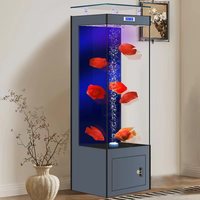 Nouvel aquarium vertical intelligent 2026 pour salon, petit et moyen, auto-circulant, sans tuyaux, pour usage domestique au sol