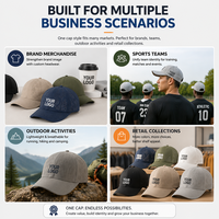 Casquette de performance personnalisée motif léopard, perforations laser, ventilation, imperméable, respirante, 6 panneaux, unisexe, pour événements sportifs et articles promotionnels d'équipe