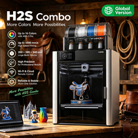 Imprimante 3D FDM multicolore H2S Laser Full Combo automatique avec graveur laser multicolore et grande taille d'impression 340x320x340mm