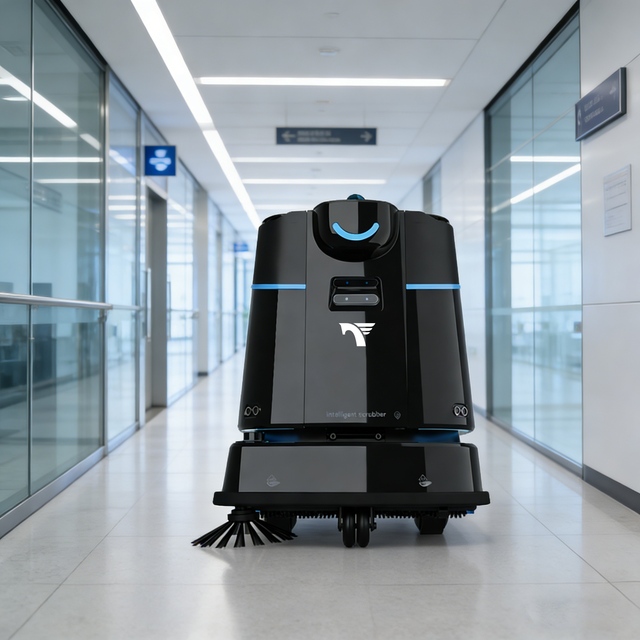 CleanHorse T1 Autonomous Industrial Cleaning Robot 14L Dust Bin 1200 Sqm Per Hour Durable Construction for Healthcare Facility