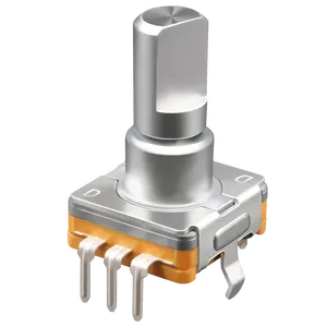 Enkoder putar poros logam EC11 mm, enkoder kontrol volume 11mm