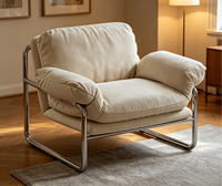Fauteuil de style chinois Sihao de haute qualité pour salon, chambre à coucher, chaise individuelle design pour petit appartement, balcon, fauteuil paresseux