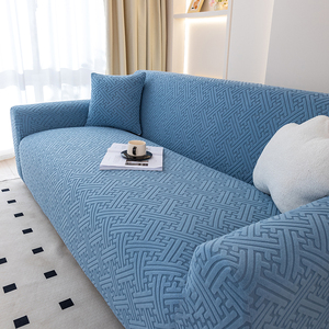 Phổ sofa bao gồm phòng khách Jacquard Spandex đồ nội thất bảo vệ siêu căng đi văng bìa cho <span class=keywords><strong>3</strong></span> đệm đi văng - Product Image 3