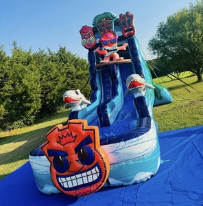 Tobogán Inflable con Tobogán Gigante de Agua, Tobogán Inflable Seco, Toboganes de Agua Inflables para Niños y Adultos - Product Image 3